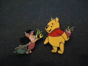 DISNEY DLR DISNEYLAND EASTER 2001 POOH & PIGLET TRADING EGGS 2 PIN SET LE 2400 - Picture 1 of 1