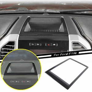 Car Center Console Storage Box Cover Trim For Ford F150 15-20 Accessories Carbon - Picture 1 of 9