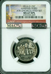 2016 D HARPERS FERRY QUARTER NGC MS67 DPL MAC SOLO FINEST REGISTRY SPOTLESS * - Picture 1 of 4