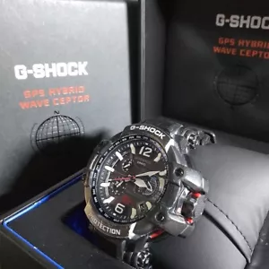 Casio G-Shock GPW-1000-1AJF Sky cockpit black Dial Solar Men's Watch (Excellent) - Picture 1 of 11