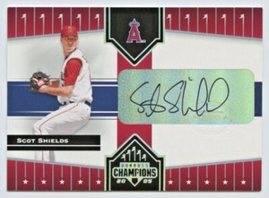 Scot Shields AUTO 2005 Donruss Champions Impressions AUTOGRAPH Card #392 