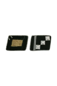WWII German Elite Obersturmführer (1st Lieutenant) Collar Tabs - Imagen 1 de 1