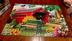 MasterPieces Puzzle “Springtime”  300 Lg  Pc 24” X 18” Jigsaw Puzzle EC - Picture 1 of 3