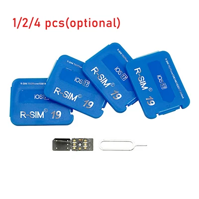 For iPhone 15/15 PRO/14/14PRO/13/12/11/X/8 RSIM19 Dual Chip Auto Unlock SIM Card - Image 1 of 4