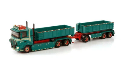 1/50 for WSI FOR DAF XF MY2017 6X2 TAG AXLE TRUCK DRAWBAR+HOOK CONTAINER 15M3 - Image 1 of 3