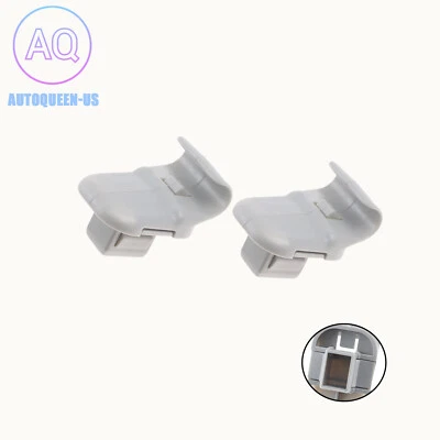 2X Grey Sun Visor Holder Retainer Clip for Mazda 2 3 5 CX-9 CX-7 2010-2015 - Image 1 of 4