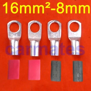 4 terminales de cable de batería 16-8 engarce de arranque automotriz de alta resistencia - Imagen 1 de 3