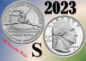 2023 S American Women Quarters - Maria Tallchief - UNC - US Mint - 1 coin - Picture 1 of 3
