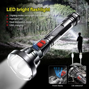 Super hell 90000lm Taschenlampe LED Taktisch Strahler Fackel USB - Picture 1 of 9