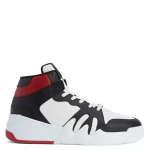 Giuseppe Zanotti RU20022 Talon Birel White/Blk/Red Size 11 Sneakers Men's Shoes - Picture 1 of 4