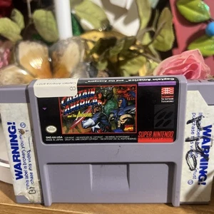 Captain America and The Avengers Super Nintendo SNES Authentic Cartridge Tested - Picture 1 of 5