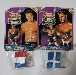 KWK Kayfabe Heroes Serie 2 La Resistance MOC Dupree Greiner Variante C Viola - Foto 1 di 5