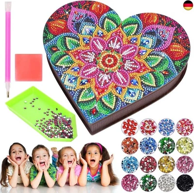 MARKE HBSFBH Diamond Painting Schmuckkästchen, Kreatives DIY Diamond Art Bastelset, Diamond