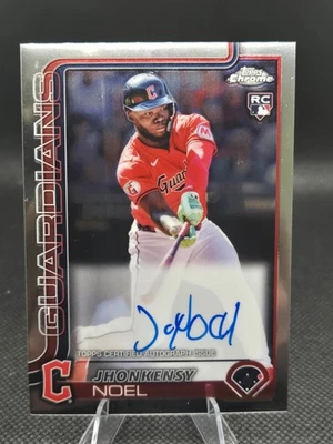 2025 Topps Chrome Jhonkensy Noel RC Auto #RA-JN - Image 1 of 2
