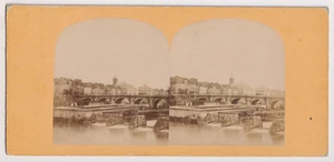 Paris STEREO - Le Pont Neuf et ses écluses - Vintage print c.1865 - Picture 1 of 1