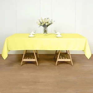 6 pcs Wholesale Lot 60x102 RECTANGLE POLYESTER TABLECLOTHS Wedding Decorations - Picture 1 of 274