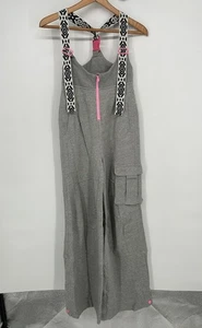 Mono Free People Mujer XS Gris Doble Puntas Salopettes Movimiento FP Babero - Imagen 1 de 10