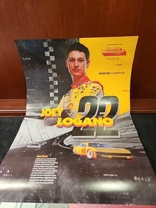 JOEY LOGANO RARE POSTER NASCAR CHAMP SI FOR KIDS JUJU WATKINS REVERSE NO CARDS - Picture 1 of 4