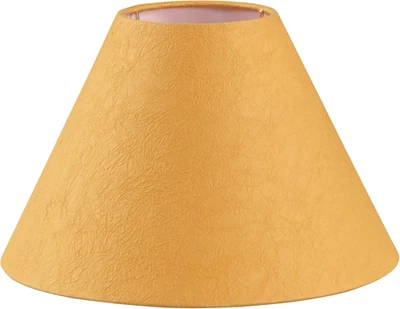 56041, Hardback Empire Transitional UNO Lamp Shade, Orange Parchment Wrinkled Pa - Image 1 of 4