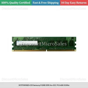 M378T6553EZ3-CD5 Samsung 512MB DDR2 Non ECC PC2-4200 533Mhz - Picture 1 of 1