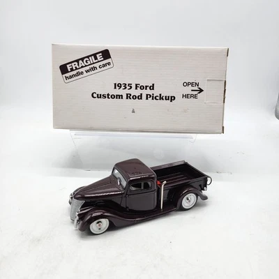 Danbury Mint 1935 Ford Custom Rod Pickup 1/24 Dark Maroon Collector Conditon HTF - Image 1 of 4