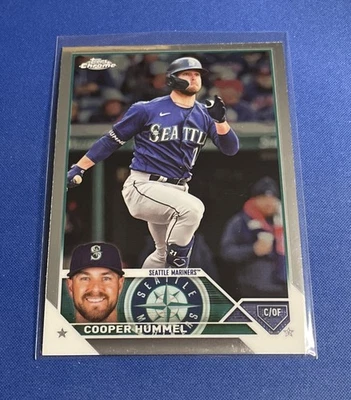 2023 Topps Chrome Update #USC120 Cooper Hummel Seattle Mariners - Image 1 of 2