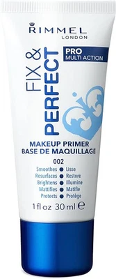 Rimmel Fix & Perfect Makeup Primer, 30ml (Pack of 1) 30 ml  - Image 1 of 4