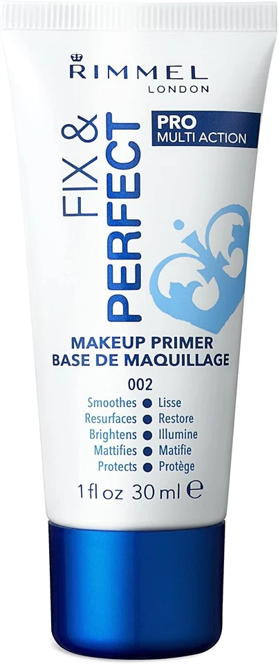 Rimmel Fix & Perfect Makeup Primer, 30ml (Pack of 1) 30 ml  - Image 1 of 4