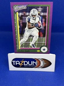 2022 Panini Classics CeeDee Lamb #27 Timeless Tributes Purple #06/50 Cowboys - Picture 1 of 4