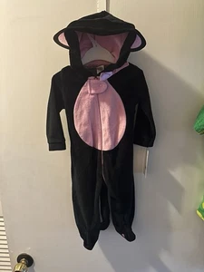 Costume Halloween Baby Gear Neonato Peluche Gattino Gattino Gattino con Cappuccio 3 Mos. Nuovo con etichetta - Foto 1 di 6