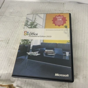 Vintage Software MICROSOFT OFFICE PROFESSIONAL 2003 ACADEMIC ED W/KEY USED - Picture 1 of 3