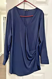 CAMICIA DONNA SHEIN CURVE BLU NAVY TAGLIA 2XL - Foto 1 di 4