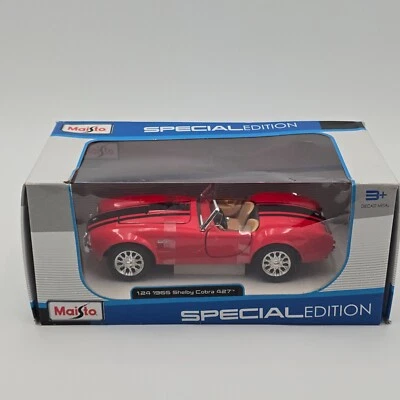 Coche diecast Maisto edición especial 1:24 1965 Shelby Cobra 427 - rojo con rayas Foto 1 de 4