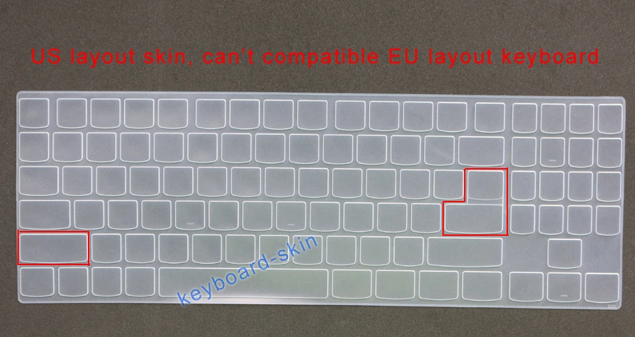 Keyboard Silicone Skin Cover Protector for IBM Lenovo R720 Y520 R720-15IKB - Image 1 of 1