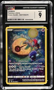 2023 Pokémon Schwert & Schild - Krone Zenith Galarian Gallery Lunatone CGC 9 - Bild 1 von 2