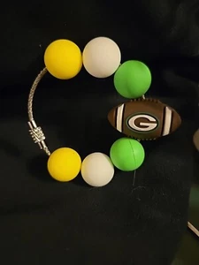Green Bay Packers Tumbler Stanley Cup Handle Charm Keychain Backpack - Picture 1 of 2