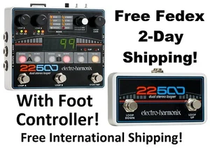 New Electro-Harmonix EHX 22500 Dual Stereo Looper Pedal WITH Foot Controller - Picture 1 of 3