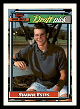 1992 Topps Shawn Estes RC Rookie Draft Pick #624 Centered Mint
