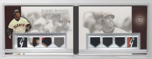 2007 Topps Sterling BARRY BONDS /10 Game-Used 8 Patch Moments 700th Home Run