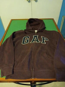GAP Kids Hoodie Size Xs Youth Full Zip Hooded Sweatshirt Burgandy  - Picture 1 of 7