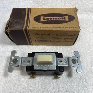 Vintage New Old Stock Leviton Push Button Wall Switch - Picture 1 of 10