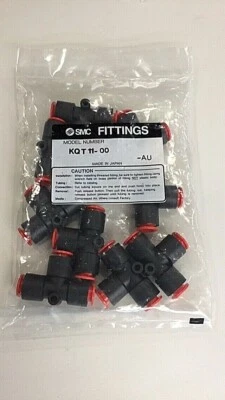 SMC KQT 11-00 Union Tee Fittings 3/8 Tube (Pack Of 10) - Image 1 of 3