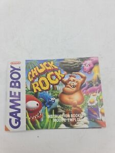 GAME BOY GAMEBOY NOTICE MANUAL INSTRUCTION BOOKLET CHUCK ROCK DMG-QC-FAH C1