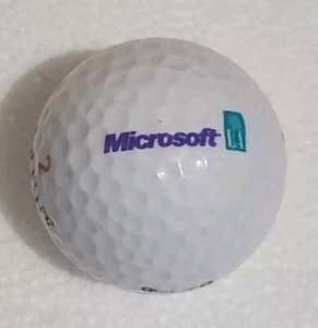 Vintage Microsoft LA Logo Computer Software Advertising Golf Ball Top-Flite XL 2 - Picture 1 of 4