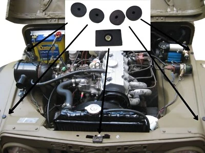 Suzuki Lj80 Cushion Rubber Stopper X5  - Imagem 1 de 3