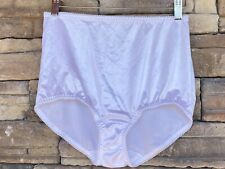 Vassarette White 8 XL Liquid Nylon Underwear Panties Light Control Shape Wear