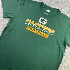 Green Bay Packers Shirt Mens Extra Large Green Short Sleeve Tee NFL Football - Picture 1 of 7