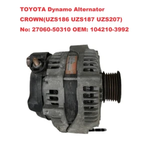 TOYOTA Dynamo Alternator CROWN(UZS186) No:27060-50310 OEM:104210-3992 USED JAPAN - Picture 1 of 4
