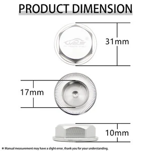 5pcs RC 1/5 CNC Aluminum Dust Proof Hex Wheel Nut Cap For HPI RV Baja 5B 5T 5SC - Picture 1 of 9