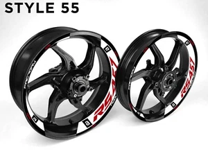 Aprilia RS457 Adesivi Decalcomania Cerchio Ruota Moto Avvolgente Per Ruote 17 Pollici - Foto 1 di 16